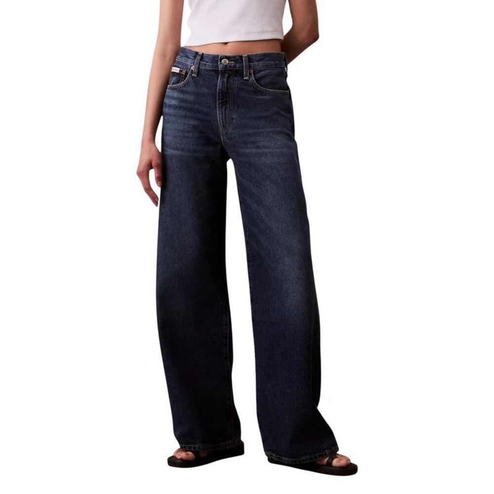 Calvin Klein Jeans Blue Recycled Cotton Bootcut Women's Jeans